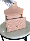 GUCCI - GG Marmont Chain Wallet Bag in Soft Pink