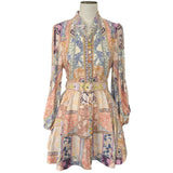 ZIMMERMANN - Kaleidoscope Buttoned Mini Dress Sz 3