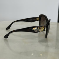 PRADA - Tortoiseshell Jewelled Butterfly Sunglasses