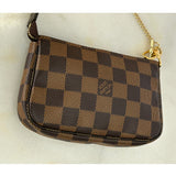 LOUIS VUITTON - Mini Pochette Accessories in Damier Ebene