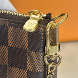 LOUIS VUITTON - Mini Pochette Accessories in Damier Ebene