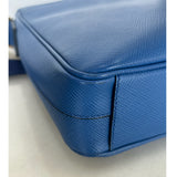 PRADA - Cobalt Blue Saffiano Leather Messenger Bag