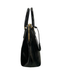 PRADA - Vernis Saffiano Dome Bag in Black