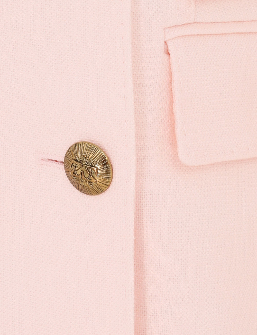 ZIMMERMANN - Crush Double-Breasted Pink Linen Blazer Sz 4