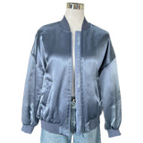 MAX MARA LEISURE -Sierra Satin Bomber Jacket Sz IT 44