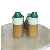 GUCCI x ADIDAS - Gazelle White Leather Wedge Sneakers Sz 39