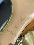 LOUIS VUITTON - Vedette Gold Sandal Sz 37