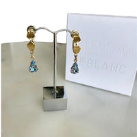 VALENTINO - Blue Single Drop Earrings