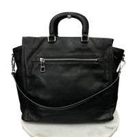 PRADA - Black Leather Tote / Shoulder Bag