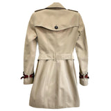 BURBERRY - Classic Beige A-Line Trench Coat Sz 36