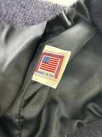 GOLDEN BEAR - Hayes Leather-Panelled Wool-Blend Bomber Jacket