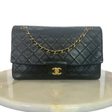 CHANEL - Black Quilted Classic Flap Shoulder Bag
