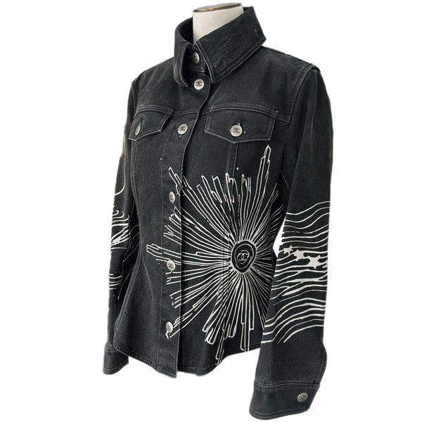 CHANEL C22 Denim Jacket Sz 40