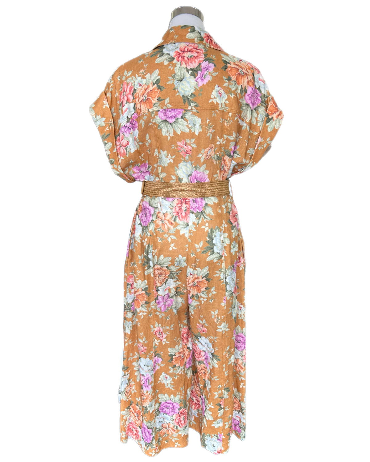 ZIMMERMANN - Pattie Floral Print Linen Jumpsuit Sz 3