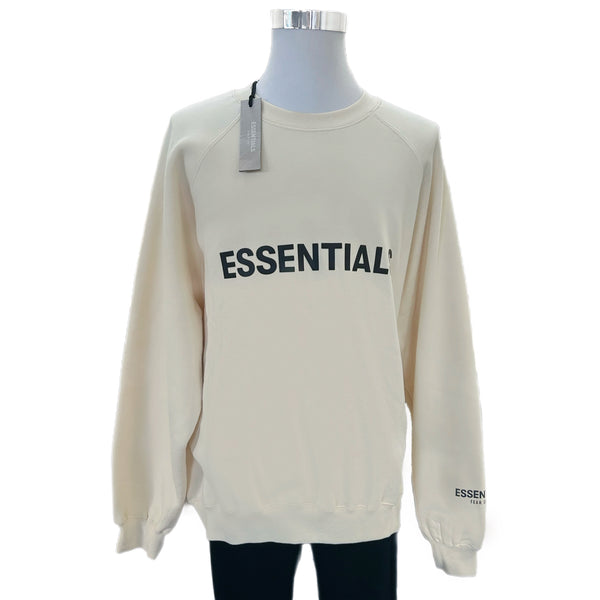 FEAR OF GOD ESSENTIALS - 
Logo 'Buttercream' Sweater Sz L