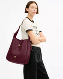COACH - Hadley Large Shoulder Bag - Deep Wine