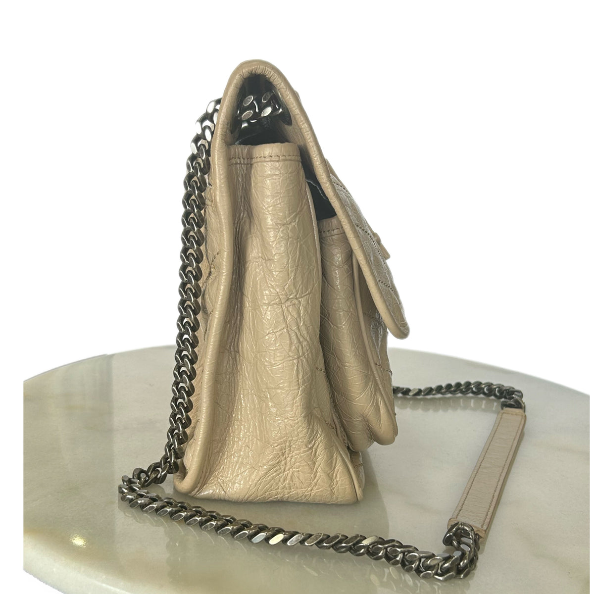 SAINT LAURENT - Niki Bag in Beige Leather (Medium)