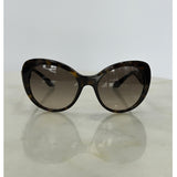 PRADA - Tortoiseshell Jewelled Butterfly Sunglasses
