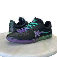 LOUIS VUITTON - Black Gradient Logo Luxembourg Sneakers Sz 9.5