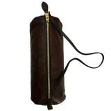 MIU MIU - Nappa Brown Leather Pouch Bag