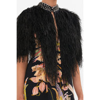 CAMILLA - Lady Of The Moon Feather Beaded Gilet Sz S