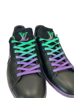 LOUIS VUITTON - Black Gradient Logo Luxembourg Sneakers Sz 9.5