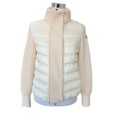 MONCLER - Cream Maglione Tricot Cardigan Sz S
