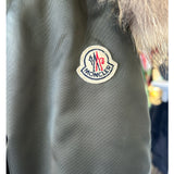 MONCLER - Eulimene Green Hooded Crop Jacket Sz 0