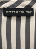 ETRO - Striped Silk Tie Neck Blouse Sz 46