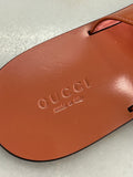 GUCCI - Leather GG Guccissima Coral/ Orange Sandals Sz 37