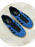 GUCCI x ADIDAS - Gazelle Blue GG Monogram Sneakers Sz 8.5