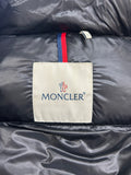 MONCLER - Berre Giubbotto Black Hooded Down Jacket Sz 1