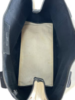 BALENCIAGA - Navy Cabas in Black/White Tote Bag