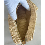 PRADA - Raffia Crochet Shoulder Bag