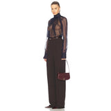 SAINT LAURENT - Mini Voltaire Shoulder Bag - Rouge Cabernet