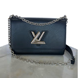 LOUIS VUITTON - Twist MM Chain Bag - Black & Silver