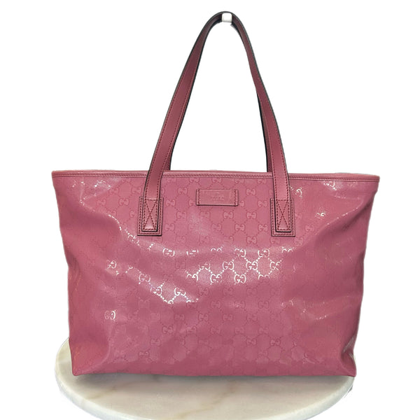 GUCCI - GG Imprime Pink Tote Bag