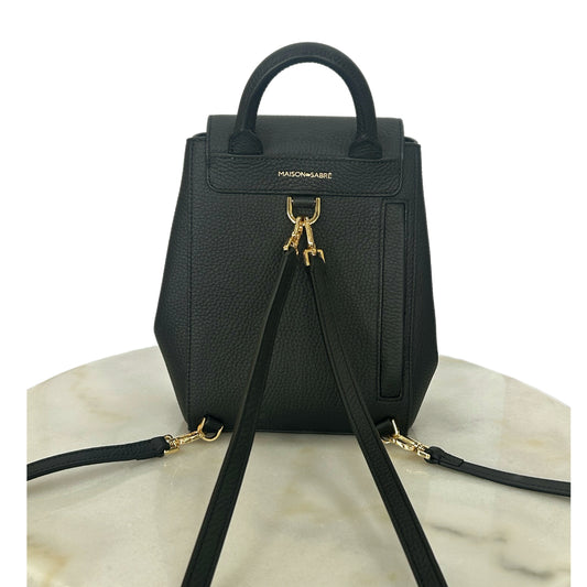 MAISON de SABRÉ - Mini Black Soft Leather Backpack