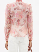 ZIMMERMANN - Concert Scalloped Shirt in Pink Sz 1