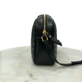 SAINT LAURENT - Lou Black Soft Quilted Leather Camera Bag