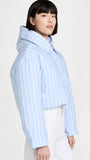 ALEXANDER WANG - Oxford Bubble Hem Puffer Jacket Sz XS (Relaxed Fit)