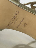 JIMMY CHOO - Lang Sandals in Champagne Sz 39