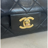 CHANEL - Black Quilted Classic Flap Shoulder Bag
