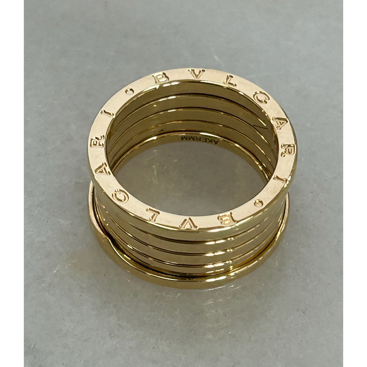 BVLGARI - 18K Yellow Gold B.Zero1, 5-Band Ring