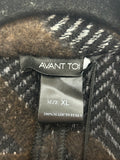 AVANT TOI - Felted Wool- Blend Houndstooth Coat Sz XL
