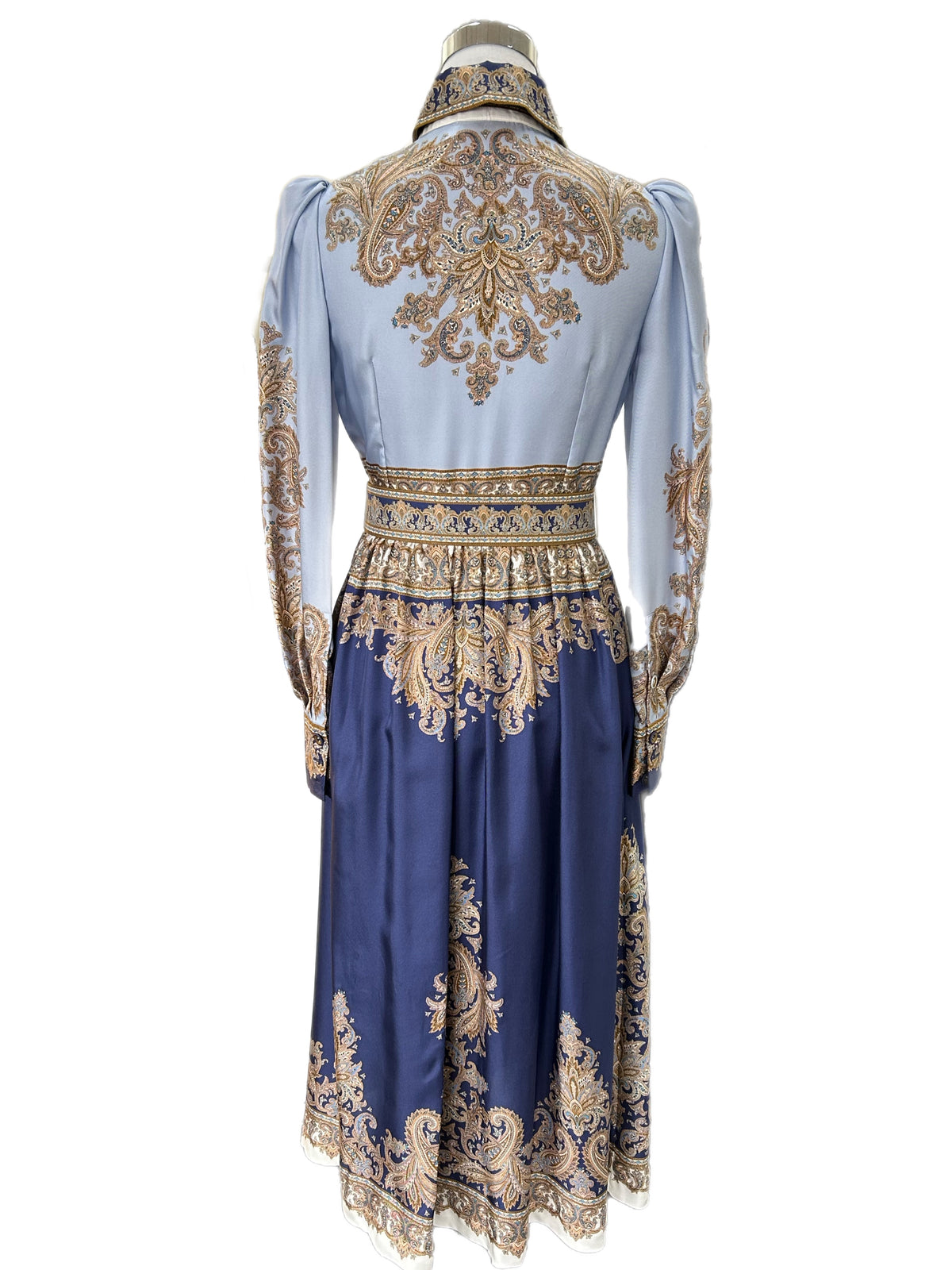 ZIMMERMANN - Luminous Paisley-Print Silk Midi Dress Sz 0