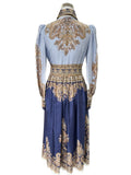 ZIMMERMANN - Luminous Paisley-Print Silk Midi Dress Sz 0