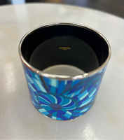 HERMÈS - Extra Wide Blue Ribbon Enamel Bangle