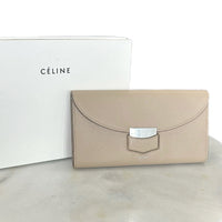 CELINE - Large Flap Multifunction Trotteur Wallet - Light Taupe