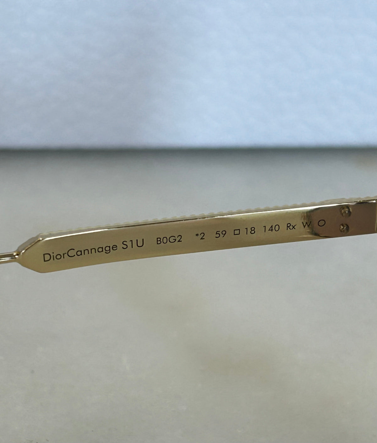 DIOR - DiorCannage S1U Gold Square Sunglasses